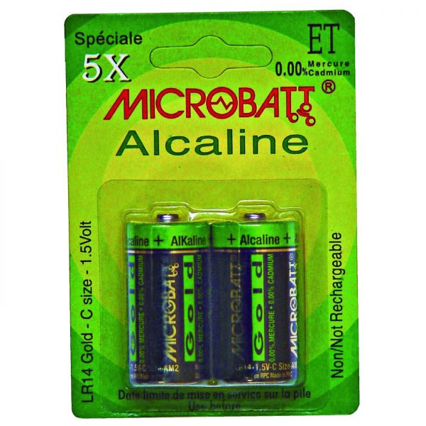 Piles alcalines éco LR14 - 1,5V (lot de 2)